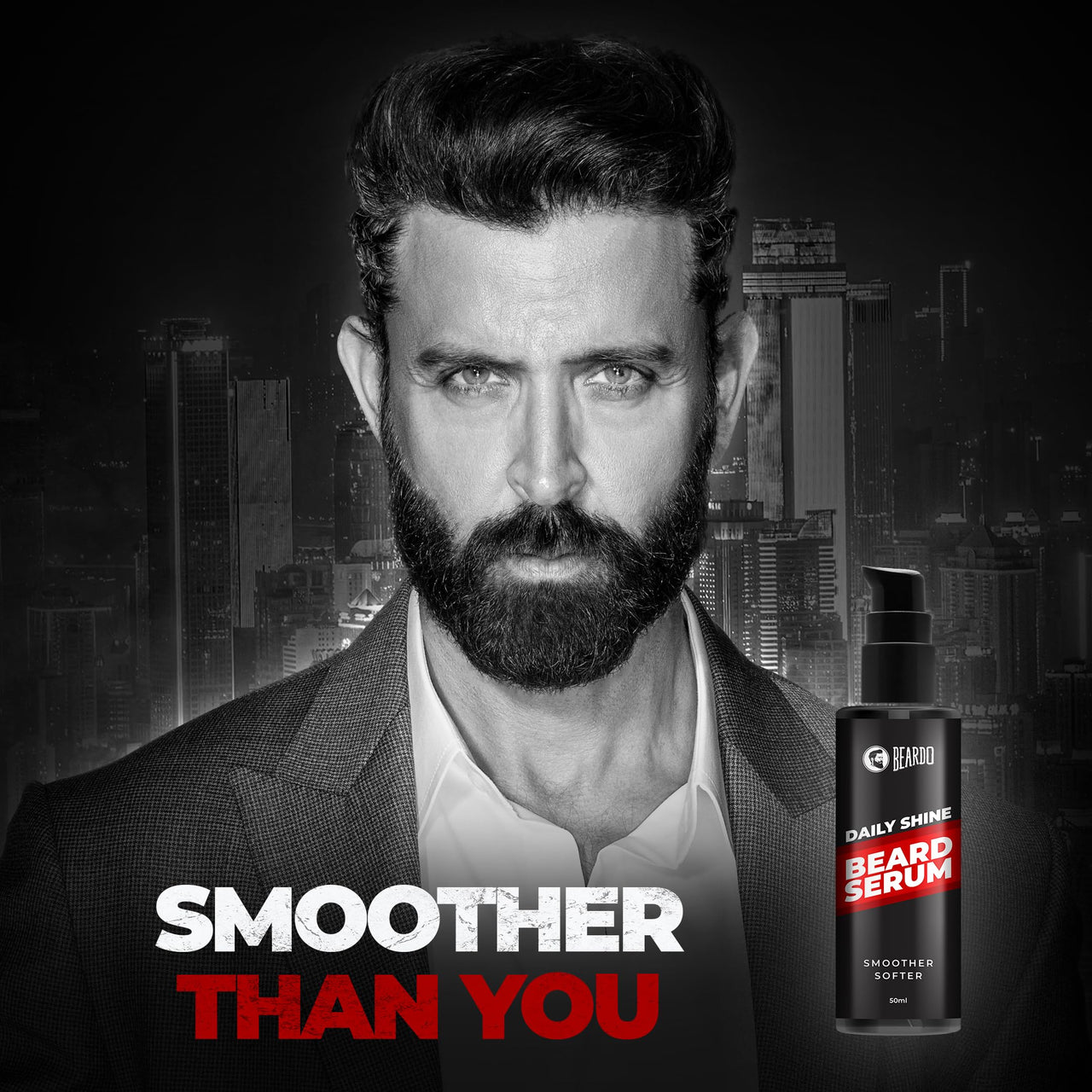 Beardo Beard Serum, 50 ml | Daily use beard serum for men | Softens and Smoothens Rough Beard | Gives Healthy look to Beard | Shiny and Nourished Beard