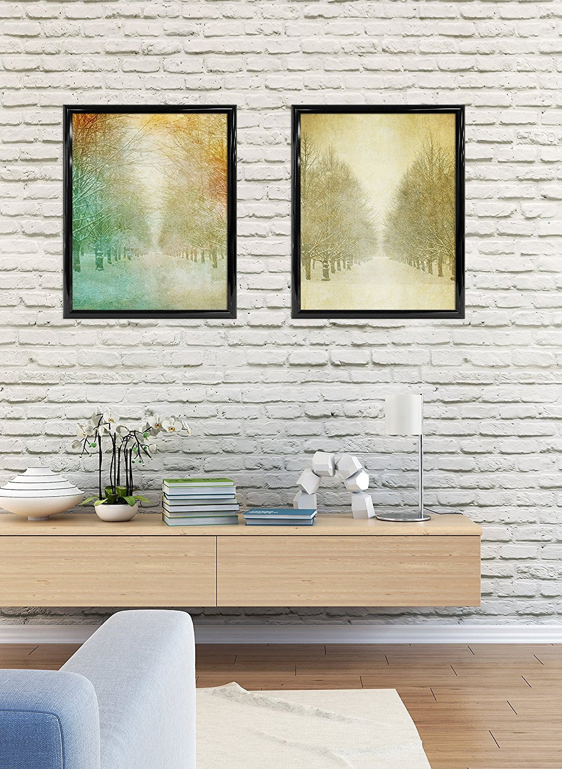 MCS Trendsetter 20x28 Poster Frame Black High-Gloss, Vertical & Horizontal Wall Hanging Large Picture Frame for Photos, Posters & Art Prints (1-Pack) 20 x 28 in Single