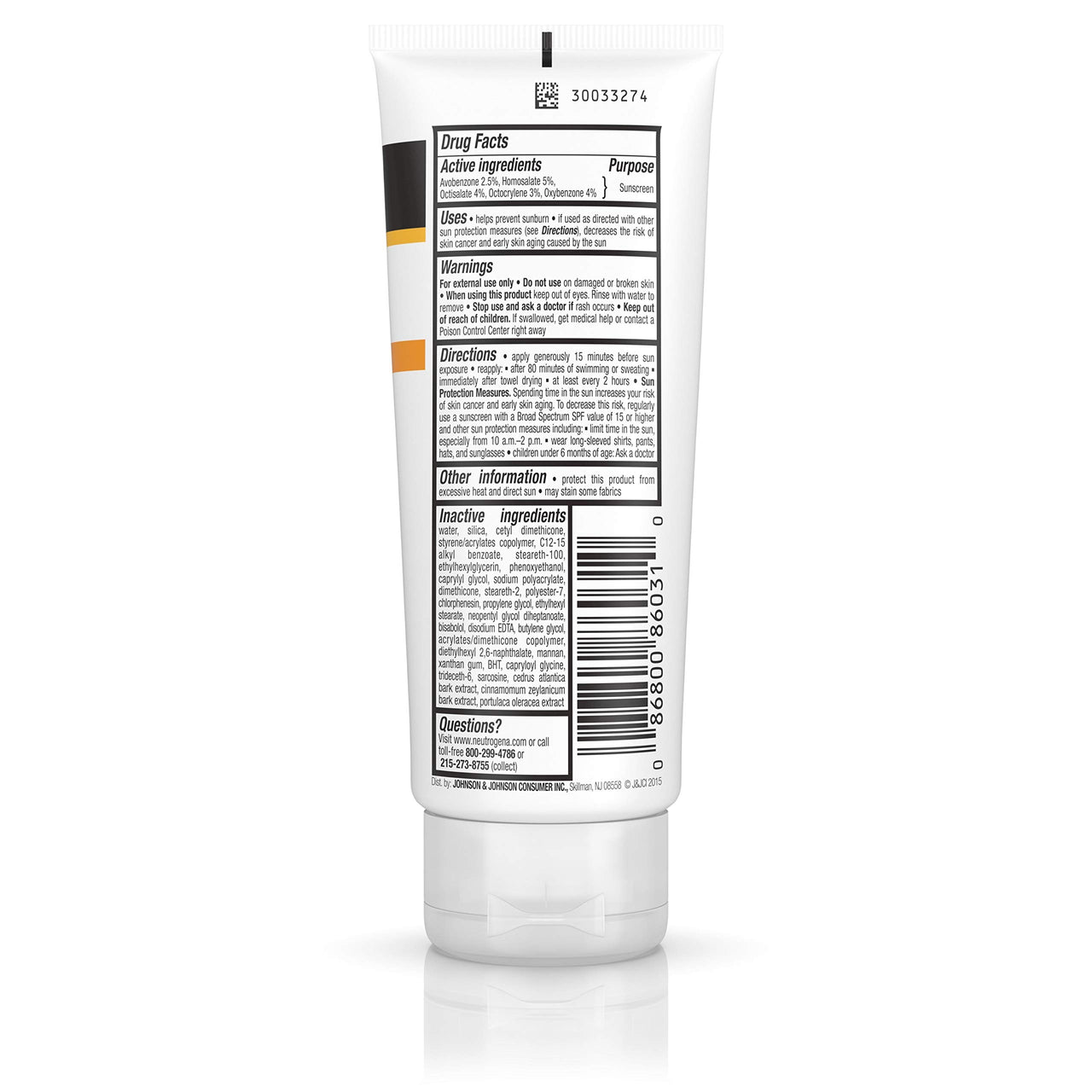 Neutrogena Clear Acne Face Sunscreen Lotion Spf 30 3 Fl Oz (88 Ml), Pack Of 1
