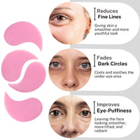 HOUSE OF BEAUTY Hydragel Eye Patches With Collagen, Peptides & Hyaluronic Acid For Dark Circles, Instant Puffiness Reduction & Hydration - (30 Pairs for both Women and Men) - 95 g
