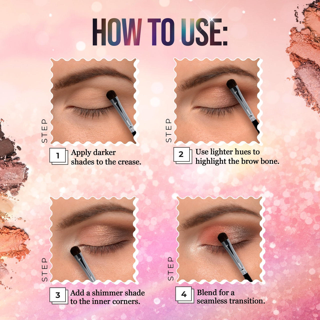 Hilary Rhoda Play N Blend Eyeshadow Palette | Matte & Shimmer Finish | Super-Fine Particles | 18 Trendy Colours | Available In 2 Variants | Blends Easily - 20g (Iconic- Shade 02)