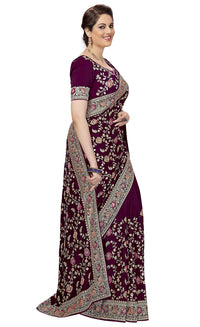 PANASH TRENDS Women's  Banarasi Barfi Silk Saree With Blouse Piece