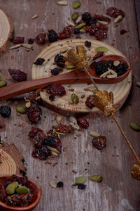 Berries And Nuts Trail Mix | Berries & Seeds Mix | 400 Grams | 2 Bottle of 200 Grams | Cranberries, Blueberries, Gojiberries, Strawberries, Pumpkin, Sunflower, Chia, Watermelon, Flax Seeds