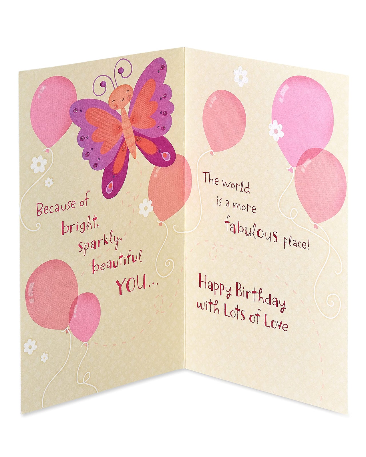 American Greetings Birthday Card for Daughter (Butterfly) Butterfly
