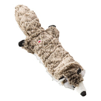 SPOT Ethical Pets Raccoon Mini Skinneeez Extreme Stuffingless Quilted Dog Toy, 14