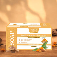 Multani Natural Kojic Acid and Haldi Chandan Soap | Herbal Bathing Bar Enriched with Essential Oils | Anti Ageing | Suitable for All Skin Types Pack of 5 (125g x 5) 625g