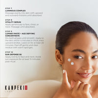 Kanpeki Bridal Bright 10 Step Oxygen Facial Kit with Living Water | Hydrating, Purifying & Youthful Radiance Ritual, Glow & Fine Line Care | Infused with Spirulina & Vital Minerals | Suitable for All Skin Types