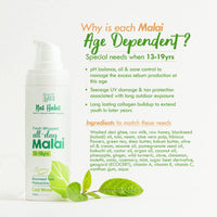 Nat Habit Black Seed Face Malai Cream, moisturizer with Tulsi PhytoActive - For Cold Winter Weather, suitable to all skin type (13 to 19 years, 30g)