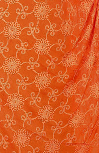AKSHAR LLC Women's  Designer Pure Chiffon Dupatta with Pure Cotton Thread Embroidery Work