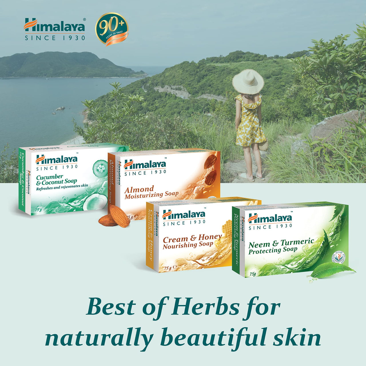 Himalaya Herbals Refreshing Cucumber Soap & Coconut Soap, 75gm