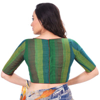 RENE Women's  Silk Half Sleeve Stitched Blouse