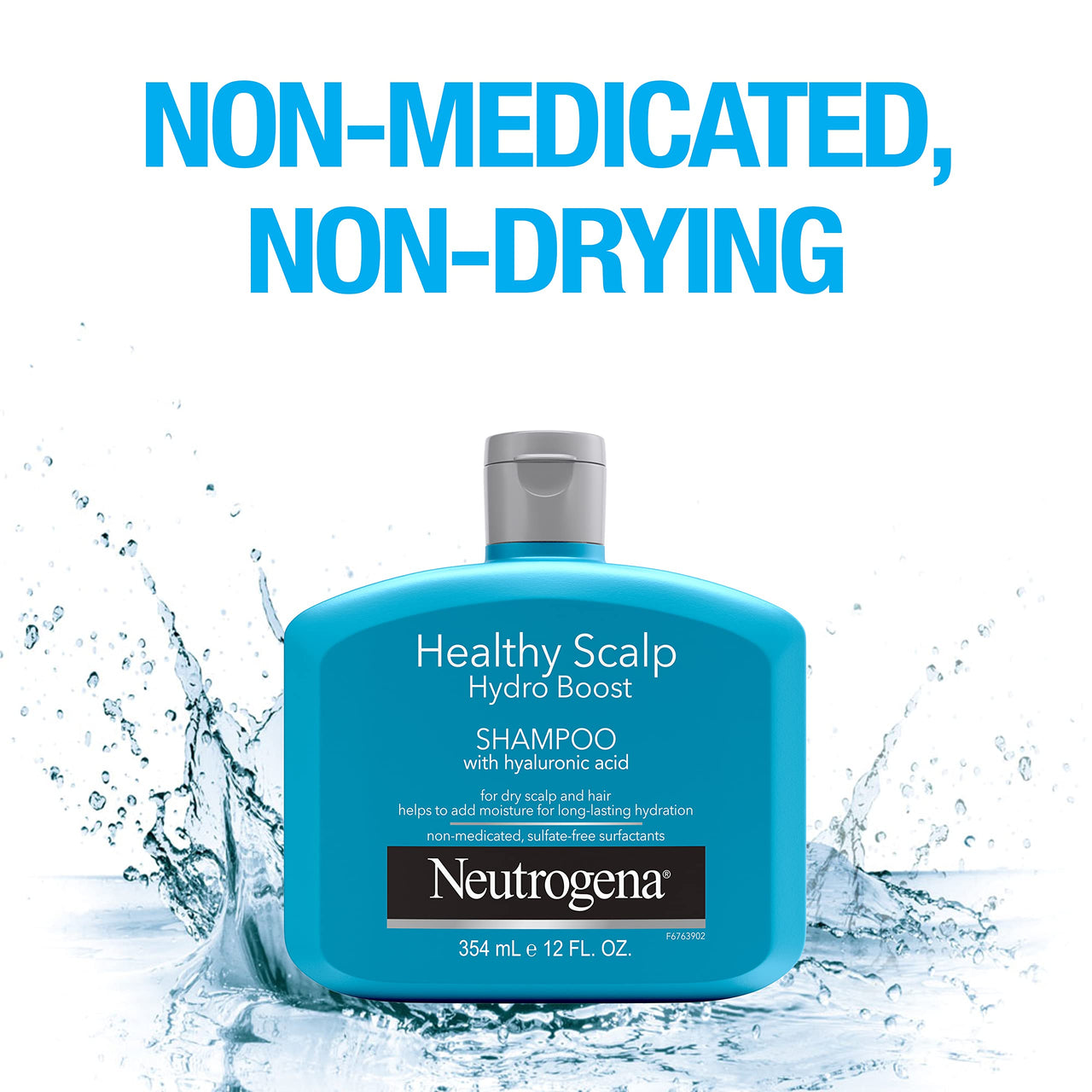 Neutrogena Moisturizing Healthy Scalp Hydro Boost Shampoo for Dry Hair and Scalp, with Hydrating Hyaluronic Acid, pH-Balanced, Paraben & Phthalate-Free12 fl oz
