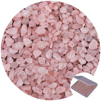 456 PCs Natural Chip Stone Beads, 5-8mm Irregular Multicolor Gemstones Loose Crystal Healing Pink Quartz Rocks with Hole for Jewelry Making DIY Crafts