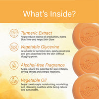 Raissa Bath Soap, 85g (Pack of 6) Vrinda Tulsi, Haldi Chandan, Sandal Raja | Alcohol-Free Fragrance | No Harsh Chemicals