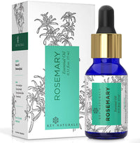 Rey Naturals Lavender Essential Oil - Pure 100% Natural Lavandula Angustifolia Extract - Healthier S & Rey Naturals Rosemary essential oil for hair growth, Skin and Aroma - 15ml