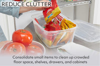 Rubbermaid Cleverstore Under the Bed 70 Qt Wheeled 2-Pack, Clear Storage Bins with Latching Lids, Stackable, BPA-Free, Made in USA Under the Bed - 2 Pack