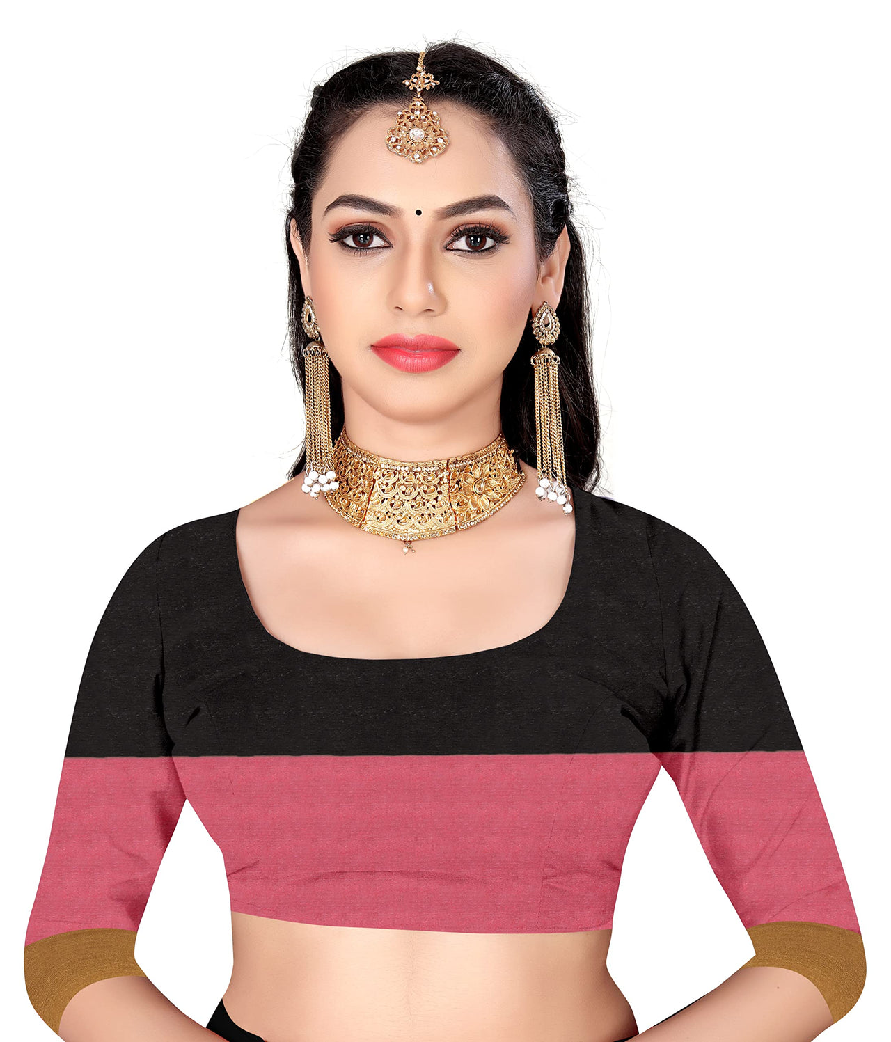 GRECIILOOKS Women Soft Cotton & Silk Saree For Women Banarasi Saree With Un-stitched Blouse piece