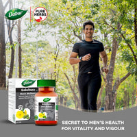Dabur Gokshura Tablets - 60 Tablets | Boosts Vitality & Stamina | Supports Gut Health