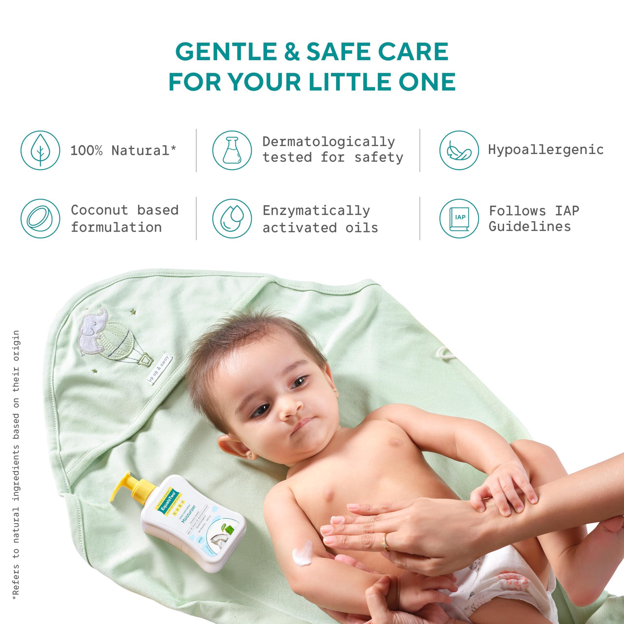 EQUALSTWO Baby Care Combo of Cleansing Bar (75 g x 2) + Baby Moisturizer (200ml) + Diaper Rash Oinment (50gm), All Skin Types, Hypoallergenic & Dermatologically Tested, Pack 3