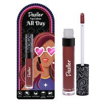 DAZLLER All Day Matte Lipcolour|Moisturizing Kokum Butter|Non-Transfer & Smudge-Proof|8Hr Stay|Liquid Lipstick For Women|DLC042 Sweet Pixie|6G