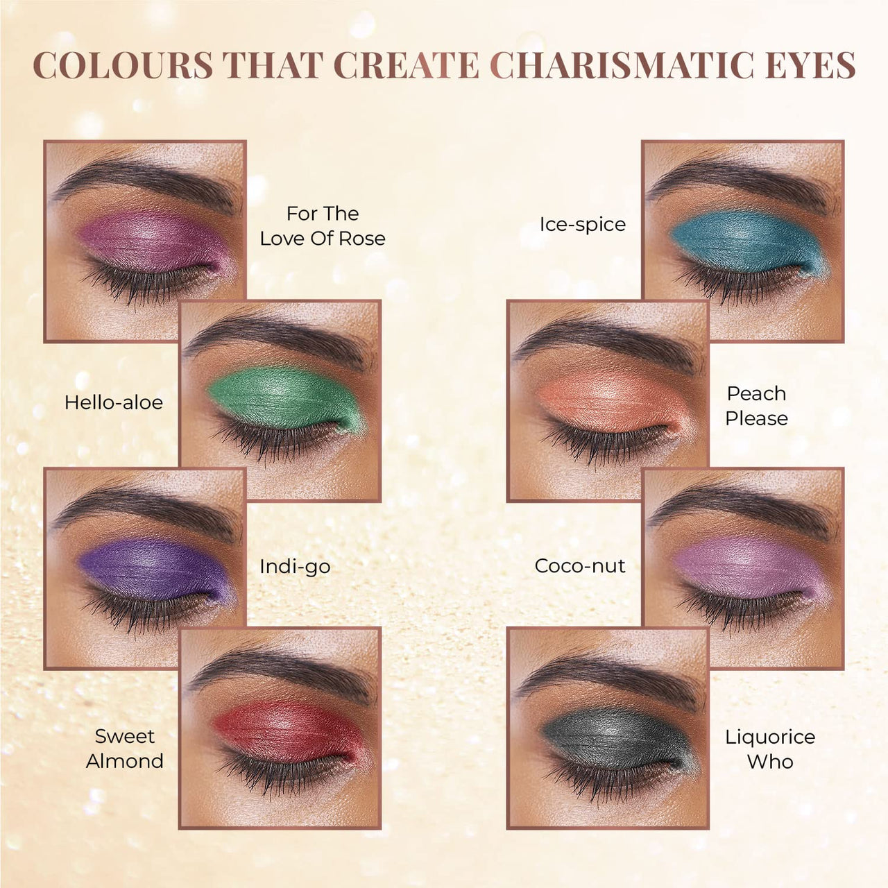 Just herbs 8 in 1 Herbal Metallic-shimmer finish, Long Lasting & Ultra Smooth Eye Shadow Lidsticks with Kumkumadi - 12gm (Herbi -Wore)