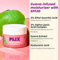 PLIX - THE PLANT FIX Guava & Roses Regime for Bright Skin & Balanced Skin pH| Hydrating Cleanser| 2-in-1 Toner Serum| Smoothie Moisturizer| Invisible Sunscreen Gel With SPF 50+ PA +++| For Men & Women| Pack of 4