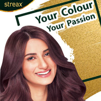 Streax Cream Hair Color for Unisex, 120ml - 3.16 Burgundy (Pack of 4)