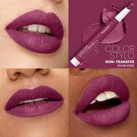 Seven Seas Color Stylo Non Transfer Matte Lipstick | Matte Finish | Waterproof | Long Lasting | Lasts Up to 24 hours (Plum Kiss)