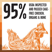 BIXBI Rawbble Freeze Dried Cat Food, Chicken Recipe, 10 oz - 95% Meat and Organs, No Fillers - Pantry-Friendly Raw Cat Food for Meal, Treat or Food Topper - USA Made in Small Batches