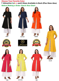 Pistaa's  Women Cotton Printed Cut Regular Kurta