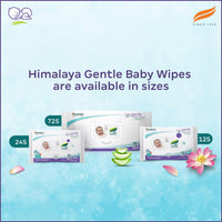 Himalaya Gentle Baby Wipes, 72 Wipes,White