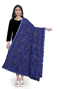 AKSHAR LLC Women's  Embroidered Chiffon Dupatta