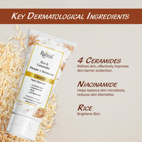 Raissa Luxury Rice & Ceramides Creamy Face Cleanser |Normal to dry Skin |Contains 4 Ceramides, Niacinamide, Rice Extract| pH Balanced, Clinically Tested, Non-irritant, Soap, Silicone, Paraben Free 50g