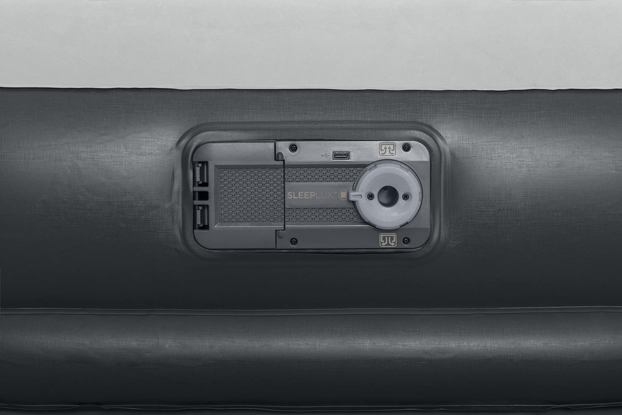 SleepLux Durable Inflatable Air Mattress with Built-in Pump, Pillow and USB Charger King 22"
