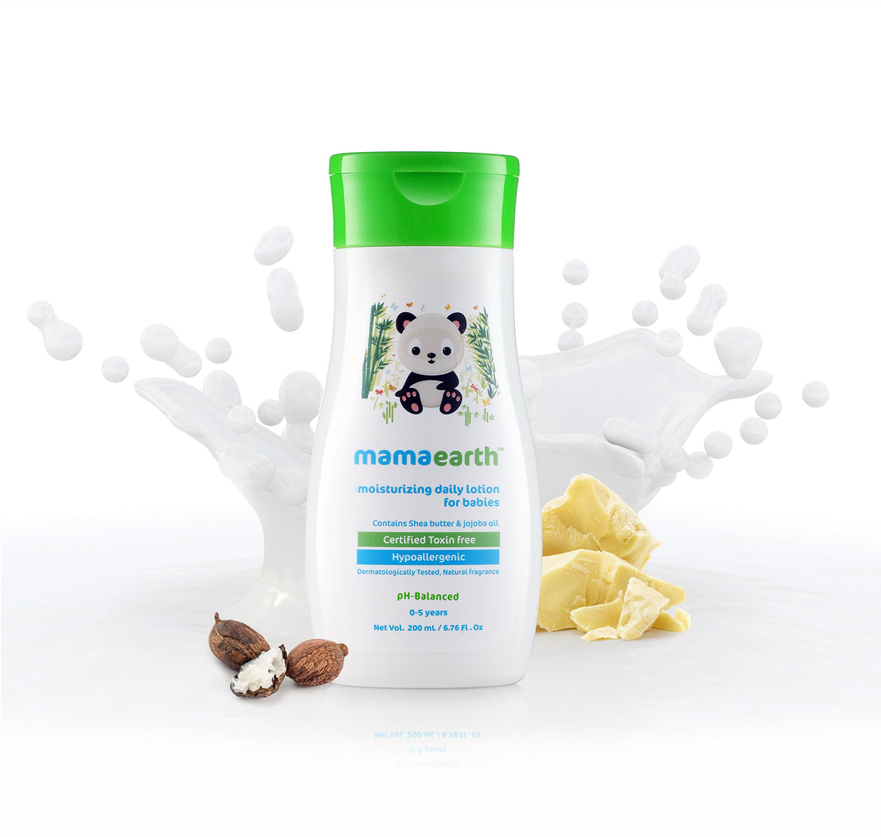 Mamaearth Daily Moisturizing Lotion, 200ml & dusting Powder with Organic Oatmeal & Arrowroot Powder 150g Combo