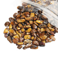 456 PCs Natural Chip Stone Beads, 5-8mm Irregular Multicolor Gemstones Loose Crystal Healing Classic Tiger Eye Rocks with Hole for Jewelry Making DIY Crafts