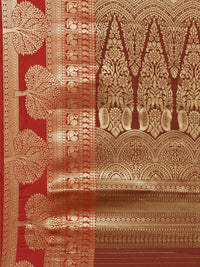 Pandadi Saree Women's  Banarasi Silk Saree With Unstitched Blouse Piece