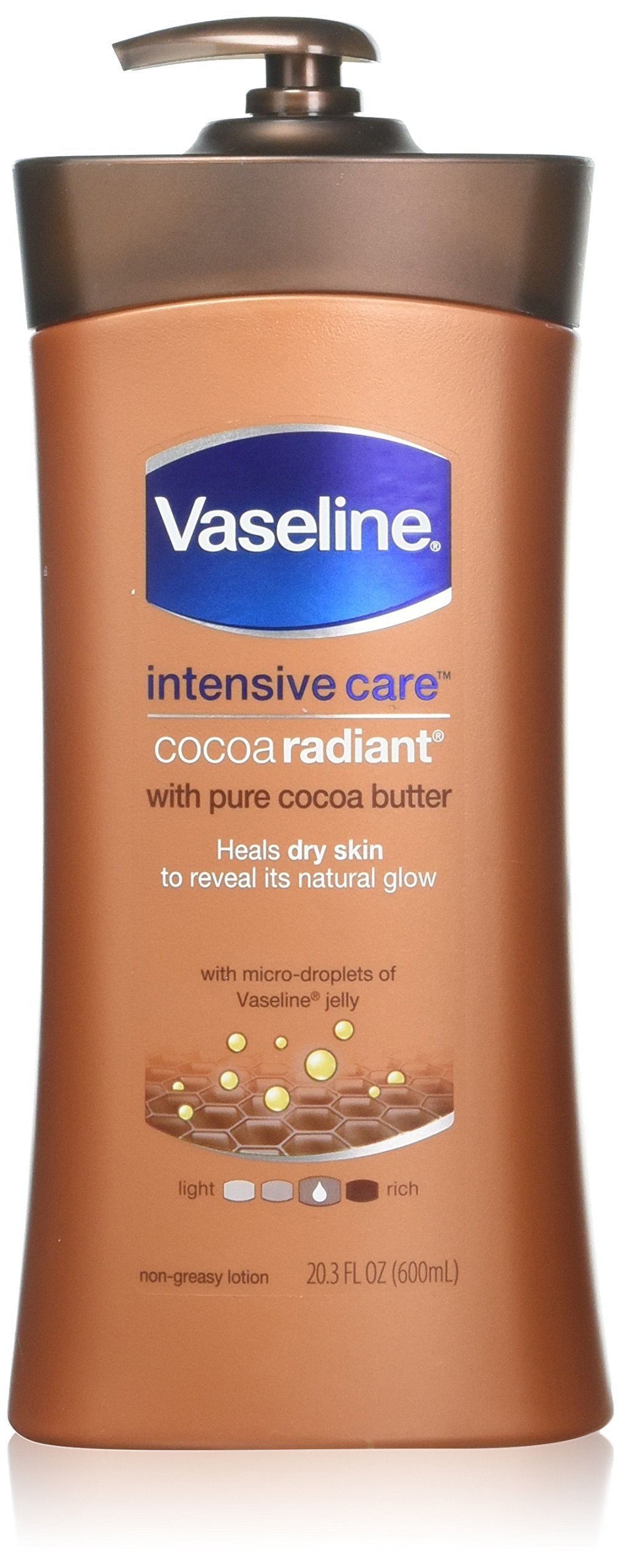 Vaseline Cocoa Butter Deep Conditioning Body Lotion With Cocoa Butter & Vitamin E - 20.3 Oz