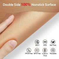 3 Pack Copper Oven Liners for Bottom of Oven, 16x24 Inch Thick Heavy Duty Non Stick Teflon Oven Mats, BPA and PFOA Free Reusable Oven Liners for Bottom of Electric Oven 3 Pack