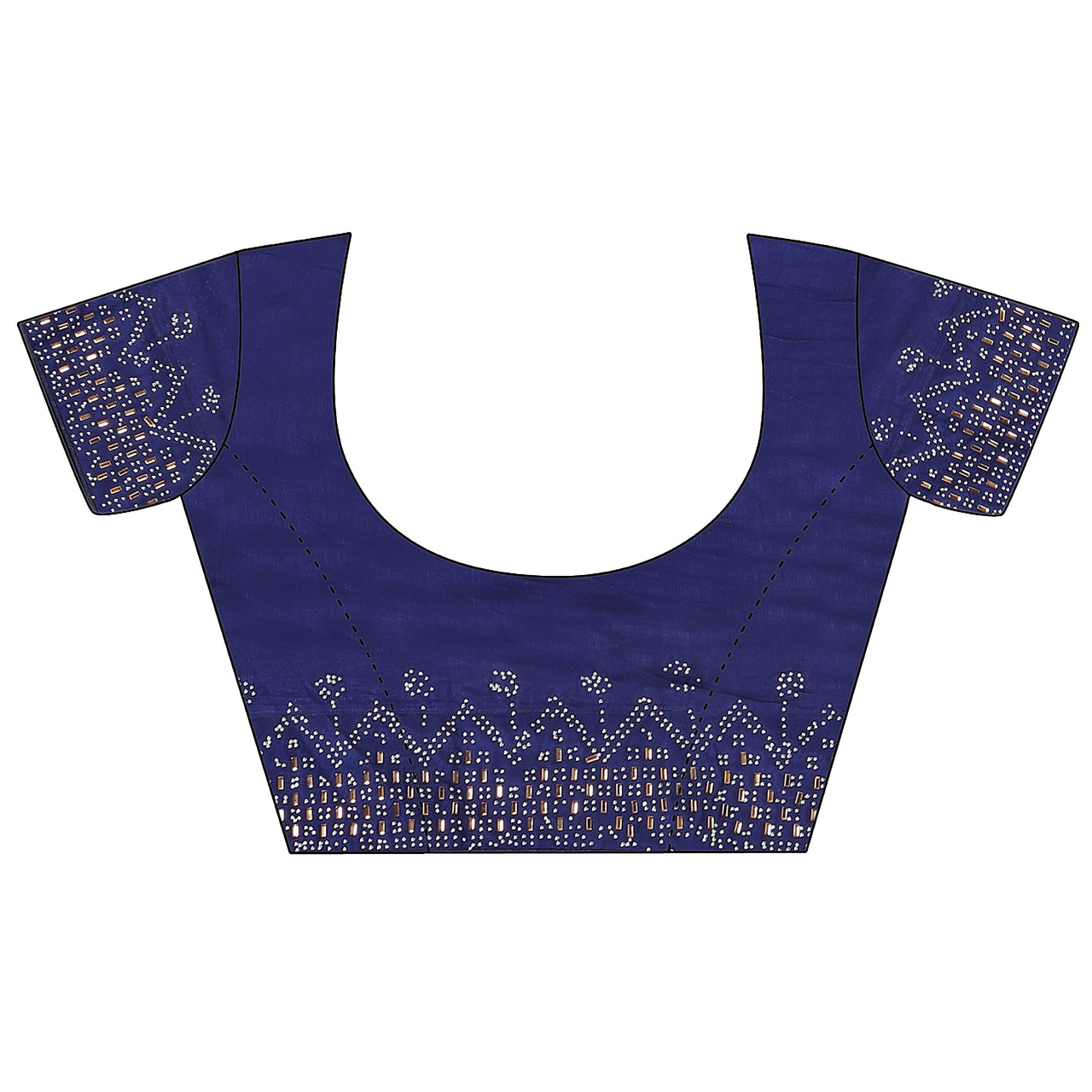 PUNYATHA CREATION Women's  & Girl's  Chanderi Chanderi Saree With Blouse Piece