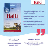 HALTI No Pull Harness - To Stop Your Dog Pulling on the Leash. Adjustable, Lightweight and Easy to Use. Reflective Dog Training Harness for Small Dogs (Size S)