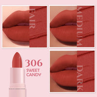 Glamveda Creamy Matte Long Lasting Lipstick with Ceramides & Peptides, Lightweight, 12 Hour Wear, Smudgeproof & Transferproof - Sweet Candy 306