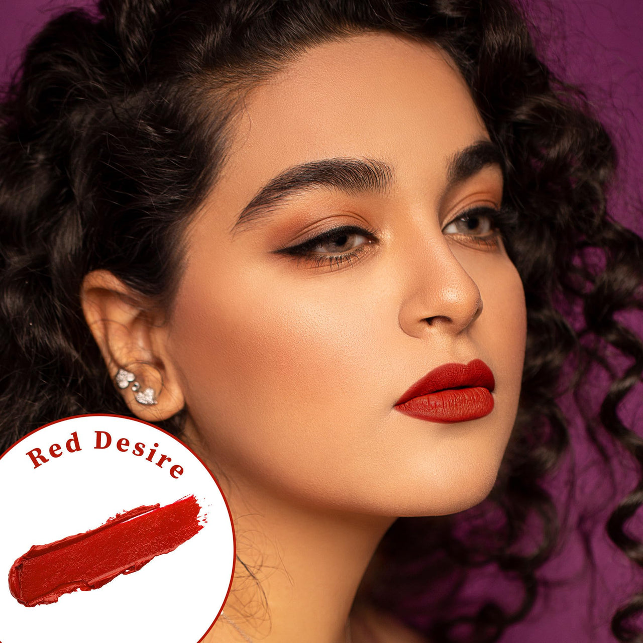 Pijn Luxe Comfy Matt Lipstick Red Desire | 12HR Long-Lasting, Smudge-Proof & Waterproof | Lightweight, Smooth Matte Finish With Vitamin E & Lip Repair | Lipstick for Women
