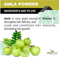 The Forest Herbs Natural Care From Nature Pure Amla Powder For Hair Growth (250 Grams) | Ideal for Hair, Eating, Drinking & Skin