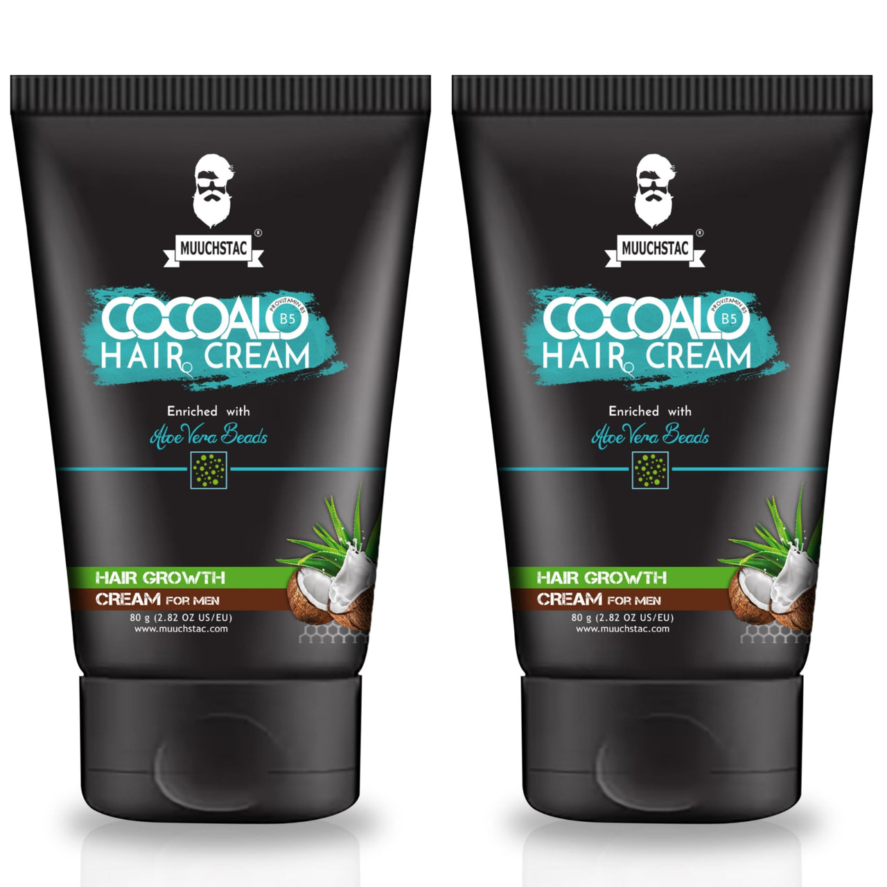 Muuchstac Cocoalo Hair Cream (Pack of 1, 80g) (2x80 g)