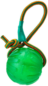 Starmark Everlasting Fun Ball on a Rope Dog Toy,Greens,Medium/Large