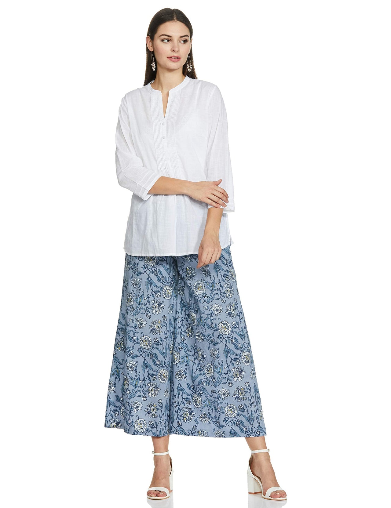 Amazon Brand - Myx Women's  Relaxed Bottom (215_Light Blue_L)