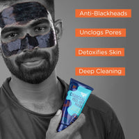 Beardhood Activated Charcoal Peel Off Mask,100g | Deep Cleansing | Blackhead Removal | Dead Skin Removal | Sulphate and Paraben Free