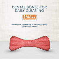 Blue Buffalo Dental Bones Small Natural Dental Chew Dog Treats, (15-25 lbs) 12-oz Bag