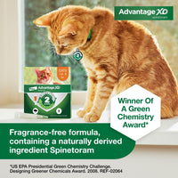 Advantage XD Small Cat Flea Prevention & Treatment For Cats 1.8-9lbs. | 1-Topical Dose, 2-Months of Protection Per Dose